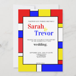 Moderne mondäne Inspirierte geometrische Kunst Einladung