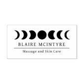 Moderne Mondphasen Elegantes Business Permastempel (Design)