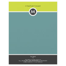 Moderne Mongram Business Letterhead
