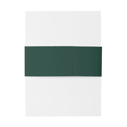 Moderne Mongram-Hochzeit des Smaragdgrünen Wappen Einladungsbanderole (Rückseitenbeispiel)