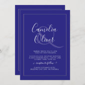 Moderne, monochrome Ampere und Hochzeit (Vorne/Hinten)