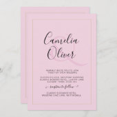 Moderne, monochrome Ampere und Hochzeit (Vorne/Hinten)