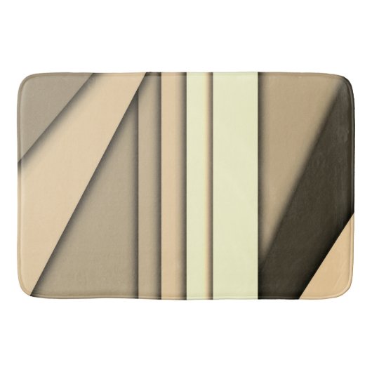 Moderne monochrome Bräune Badematte (Vorderseite)