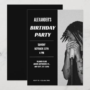 Moderne monochrome Fotografie Einladung