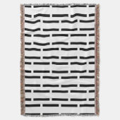 Moderne monochrome Schwarz-Weiß-Matrix Decke (Vorderseite Vertikal)