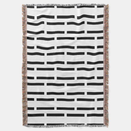 Moderne monochrome Schwarz-Weiß-Matrix Decke (Vorderseite Vertikal)