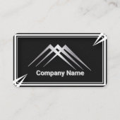 Moderne monochrome Visitenkarten Visitenkarte (Rückseite)