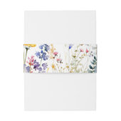 Moderne Monografie der Multicolor-Wildblume Einladungsbanderole (Rückseitenbeispiel)