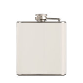 Moderne Monogram Anfangsbuchstabe Wedding Bold Whi Flachmann (Rückseite)