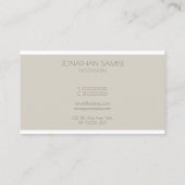 Moderne Monogram Beruflich Simple Template Luxe Visitenkarte (Rückseite)
