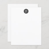 Moderne Monogram Berufliche Schlichte Einfache Ini (Vorne/Hinten)