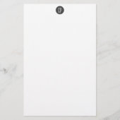 Moderne Monogram Berufliche Schlichte Einfache Ini Briefpapier (Vorderseite)