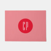 Moderne Monogram Berufliche Schlichte Einfache Ini Fußmatte (Vorderseite)