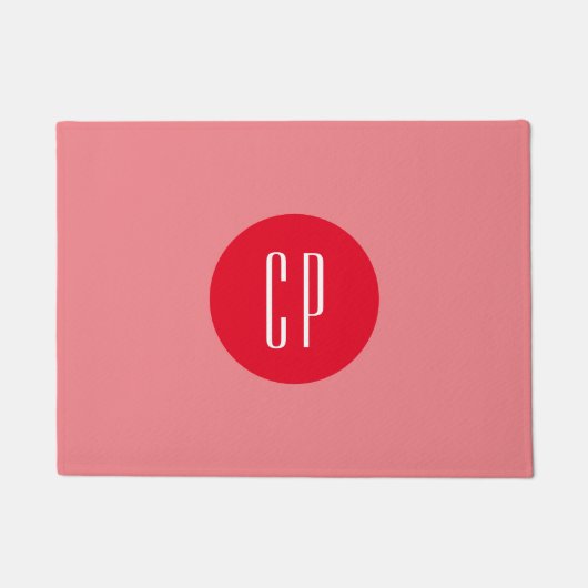 Moderne Monogram Berufliche Schlichte Einfache Ini Fußmatte (Vorderseite)