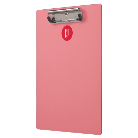 Moderne Monogram Berufliche Schlichte Einfache Ini Klemmbrett (Links)