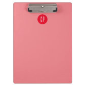 Moderne Monogram Berufliche Schlichte Einfache Ini Klemmbrett (Vorderseite)