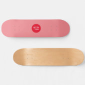 Moderne Monogram Berufliche Schlichte Einfache Ini Skateboard (Horizontal)