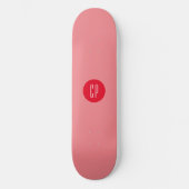 Moderne Monogram Berufliche Schlichte Einfache Ini Skateboard (Vorderseite)
