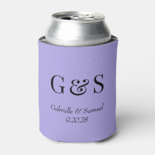 Moderne Monogram Bride & Groom Names Wedding Coole Dosenkühler