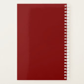 Moderne Monogram Burgundy Travel Planer (Rückseite)