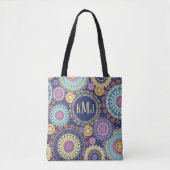 Moderne Monogram Chic-Farbgebung nach Maß Tasche (Vorderseite)