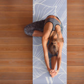Moderne Monogram Chic Tropical Periwinkle Yogamatte