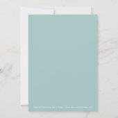 Moderne Monogram Daisy Baby Shower Einladung (Rückseite)