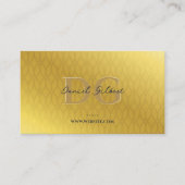 Moderne Monogram Elegante Berufliche Goldelemente Visitenkarte (Vorderseite)