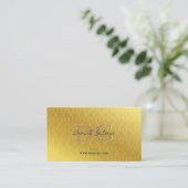 Moderne Monogram Elegante Berufliche Goldelemente Visitenkarte (Stehend Vorderseite)