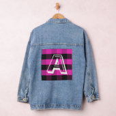 Moderne Monogram Erstklassige Denim Jacket Jeansjacke (Hangar)