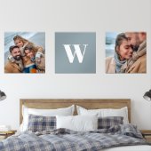 Moderne Monogram Foto Wall Art Bilderwand Sets (Schlafzimmer)