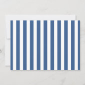 Moderne Monogram-Geburtsstaten | Blaues Foto Ankündigung (Rückseite)