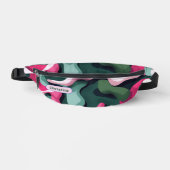 Moderne Monogram Girly Retro Military Pattern Fann Bauchtasche (Vorderseite)