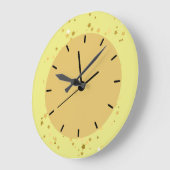 Moderne Monogram Gold Star Acrylmauer Uhr (Winkel)