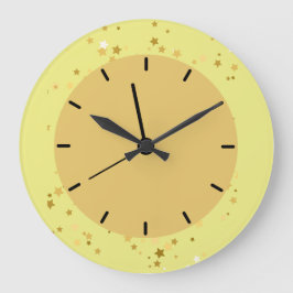 Moderne Monogram Gold Star Acrylmauer Uhr