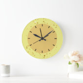 Moderne Monogram Gold Star Acrylmauer Uhr (Zuhause)