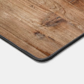 Moderne Monogram Holzinitials Beruflich Schreibtischunterlage (Ecke)