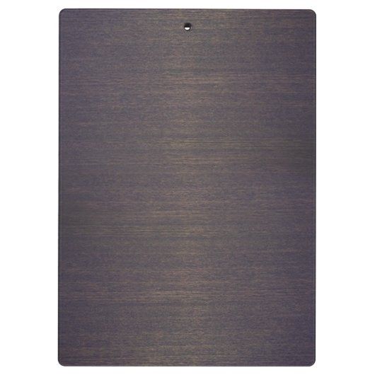 Moderne Monogram Holzmarmor Klemmbrett (Rückseite)