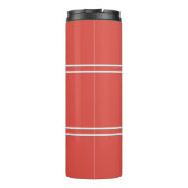 Moderne Monogram Initials Sport Athletic Golf Red Thermosbecher (Rückseite)