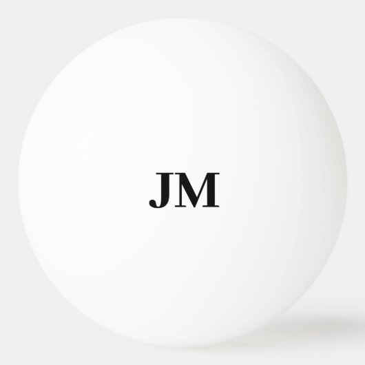Moderne monogram-klassische Personalisierte Initia Tischtennisball (Vorderseite)