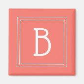 Moderne Monogram Letter Initial Template Niedlich  Magnet (Vorne)