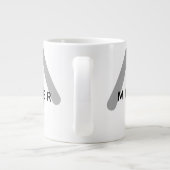 Moderne Monogram Miller Jumbo-Tasse (Rückseite)