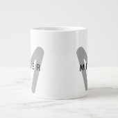 Moderne Monogram Miller Jumbo-Tasse (Vorderseite)