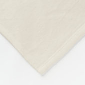 Moderne Monogram Name Script Creme Fleecedecke (Ecke)