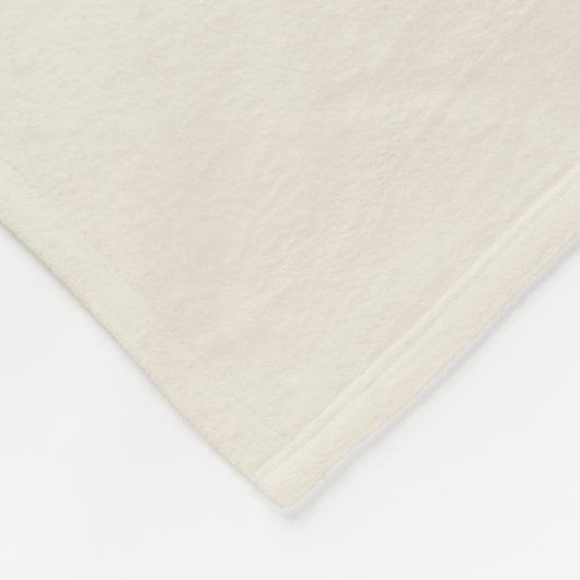 Moderne Monogram Name Script Creme Fleecedecke (Ecke)