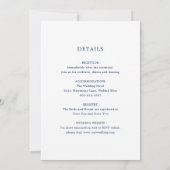 Moderne Monogram Nautical Anchor Elegante Hochzeit Einladung (Rückseite)