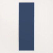 Moderne Monogram Navy Blue Workout Yogmata Yogamatte (Rückseite)