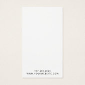Moderne Monogram Necklace Juwelier Display Card (Rückseite)