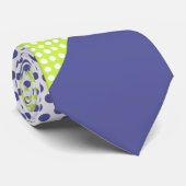 Moderne monogram Polka Dot Pattern Krawatte (Gerollt)