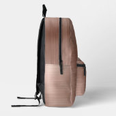 Moderne Monogram-Rose Gold Bedruckter Rucksack (Links)